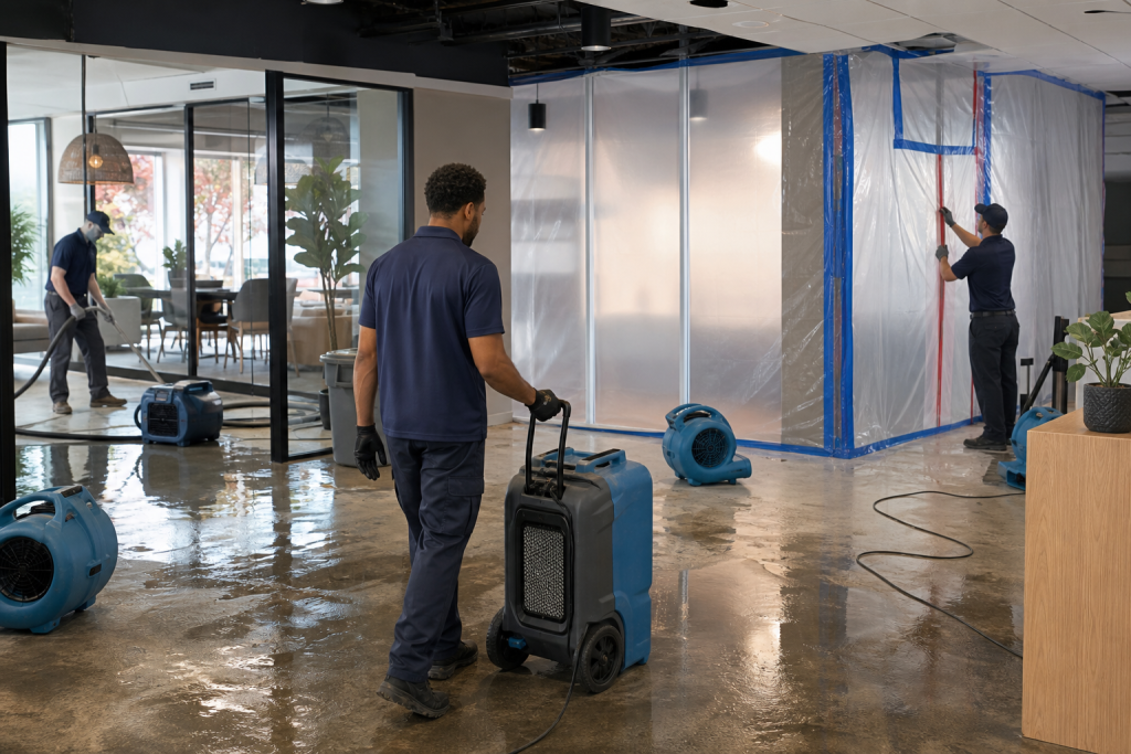 Commercial Water Damage: Staying Open While Restoration Is Underway